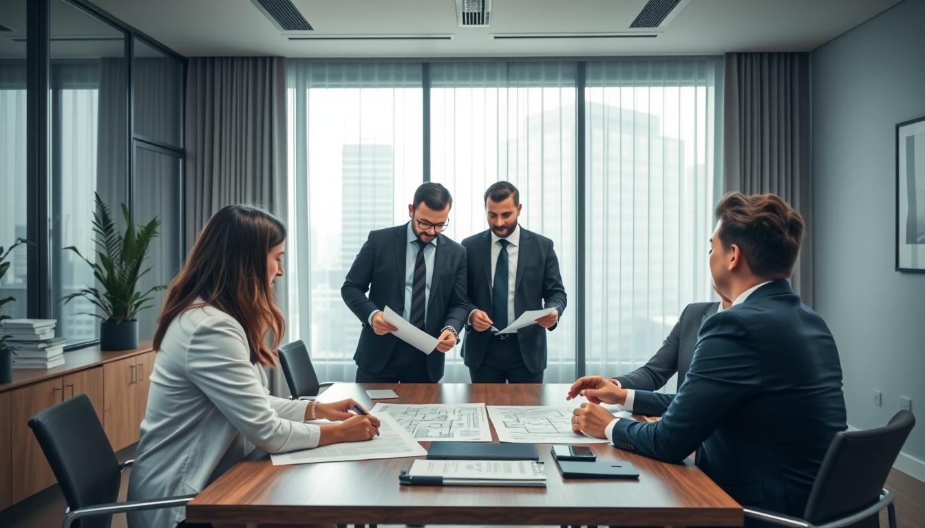 Business agreement signing